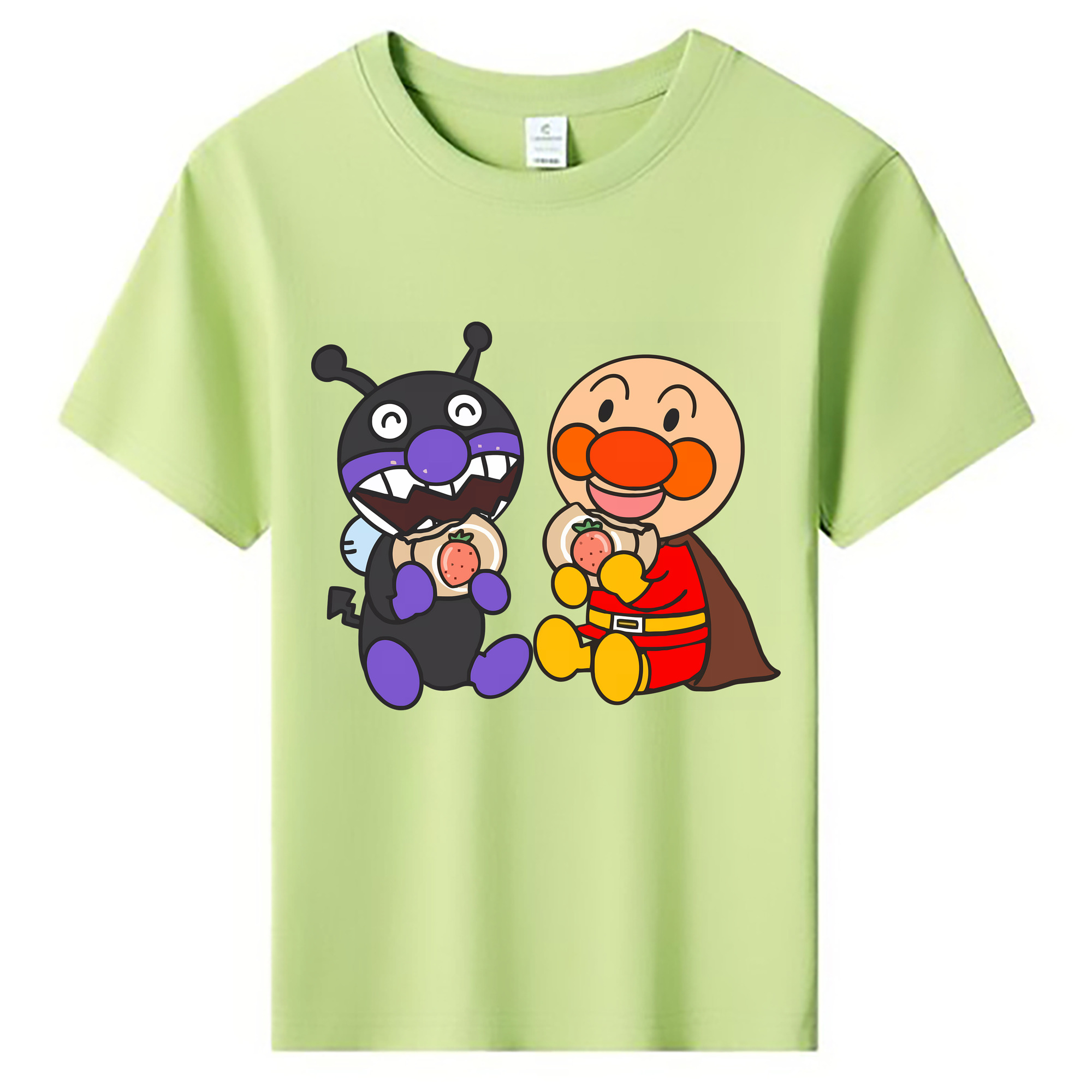 （画像用） アンパンマン Anpanman 綿100％キッズTシャツ（フロントプリント）